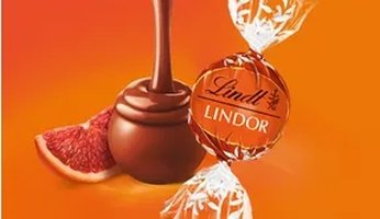 Lindt LINDOR Blood Orange Milk Chocolate Truffle