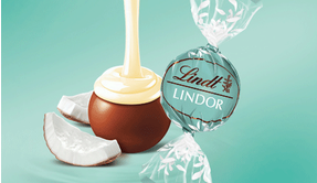 Lindt LINDOR Coconut Milk Chocolate Truffle